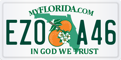 FL license plate EZOA46