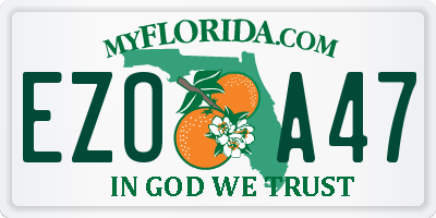 FL license plate EZOA47