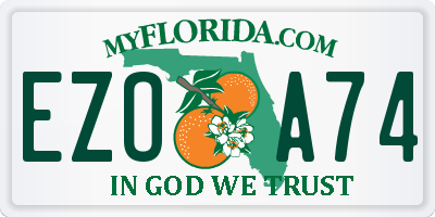 FL license plate EZOA74