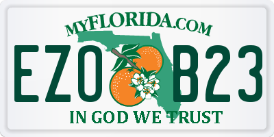 FL license plate EZOB23