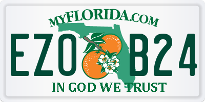 FL license plate EZOB24