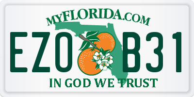 FL license plate EZOB31