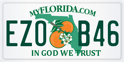 FL license plate EZOB46