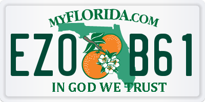 FL license plate EZOB61