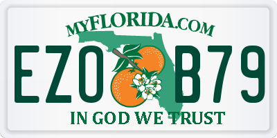 FL license plate EZOB79