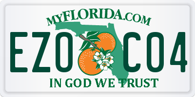 FL license plate EZOC04