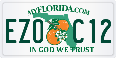 FL license plate EZOC12