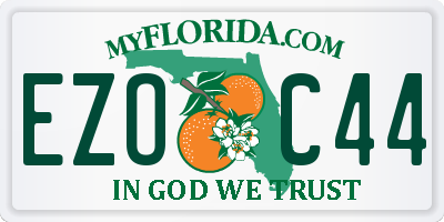 FL license plate EZOC44