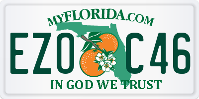 FL license plate EZOC46