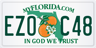 FL license plate EZOC48