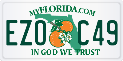 FL license plate EZOC49