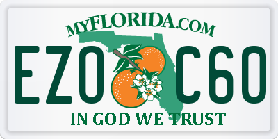 FL license plate EZOC60