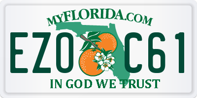 FL license plate EZOC61