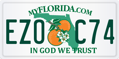 FL license plate EZOC74