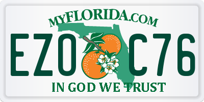 FL license plate EZOC76