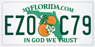 FL license plate EZOC79