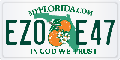 FL license plate EZOE47