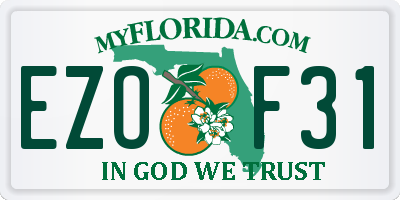 FL license plate EZOF31