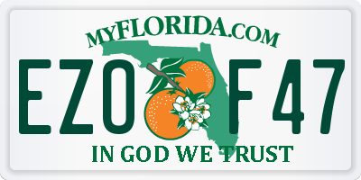 FL license plate EZOF47