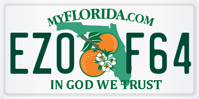 FL license plate EZOF64