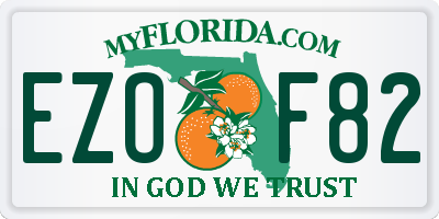 FL license plate EZOF82