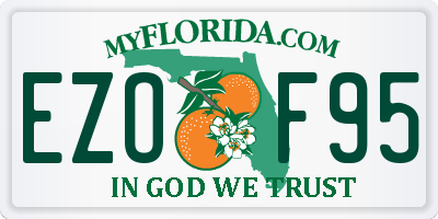 FL license plate EZOF95