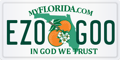 FL license plate EZOG00