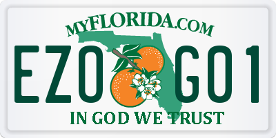 FL license plate EZOG01