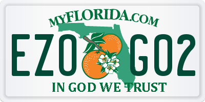 FL license plate EZOG02