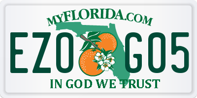 FL license plate EZOG05