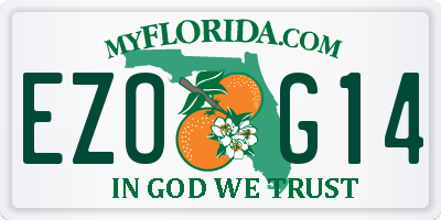 FL license plate EZOG14