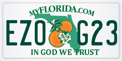 FL license plate EZOG23