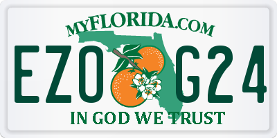 FL license plate EZOG24