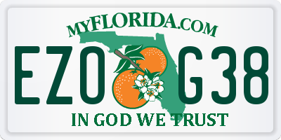 FL license plate EZOG38