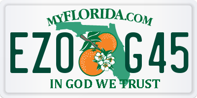 FL license plate EZOG45