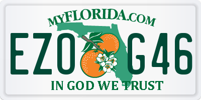 FL license plate EZOG46