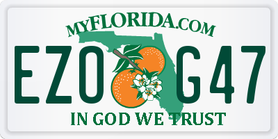 FL license plate EZOG47