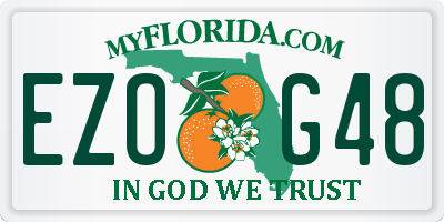 FL license plate EZOG48