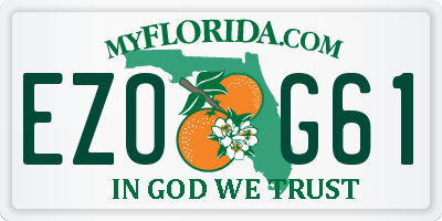 FL license plate EZOG61