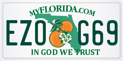 FL license plate EZOG69