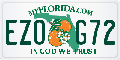 FL license plate EZOG72