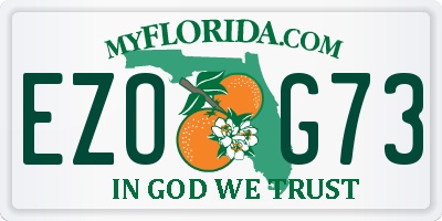 FL license plate EZOG73