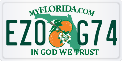 FL license plate EZOG74