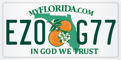 FL license plate EZOG77