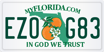 FL license plate EZOG83