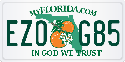 FL license plate EZOG85