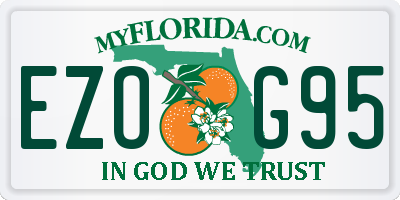 FL license plate EZOG95