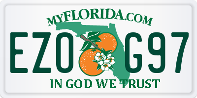 FL license plate EZOG97