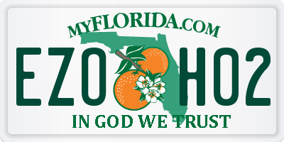 FL license plate EZOH02