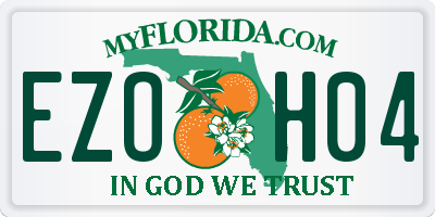 FL license plate EZOH04